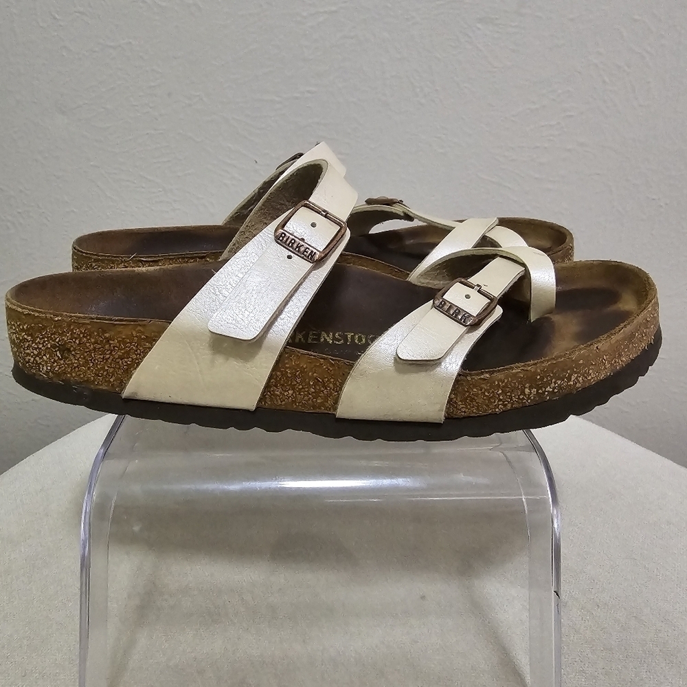 Birkenstock Graceful Pearl White Mayari Strappy Sandal